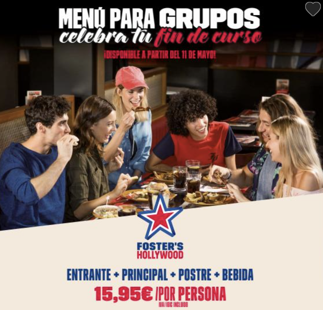 Oferta Fosters Hollywood